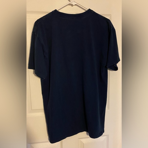 Natural Light Naturdays Flamingo Dark Blue T-Shirt Neon Palm Trees - Picture 5 of 6